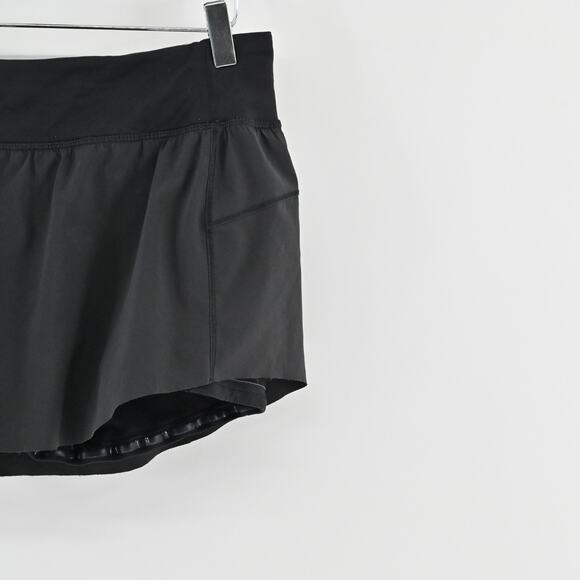 Lululemon Final Lap Skort Size 8 Black Tennis Skirt Athletic Pickleball Pull On - Picture 9 of 12